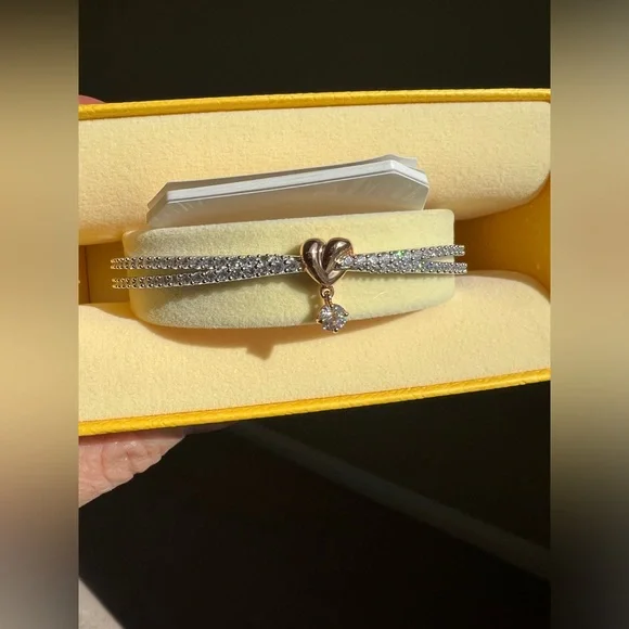 SWAROVSKI Lifelong Heart Bracelet Crystal Jewelry Collection - Picture 3 of 6